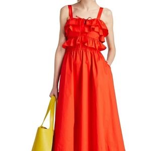 Jason Wu Red Midi Dress
